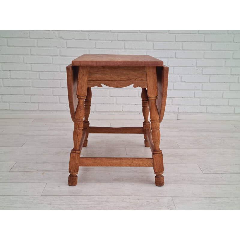 Vintage oak coffee table, Denmark 1960