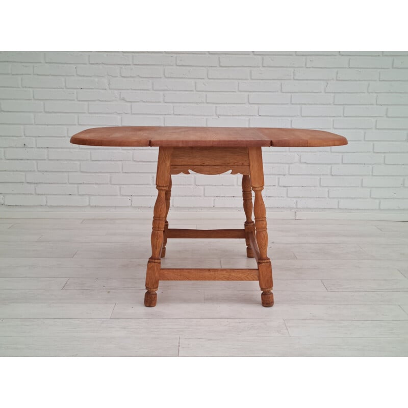 Vintage oak coffee table, Denmark 1960