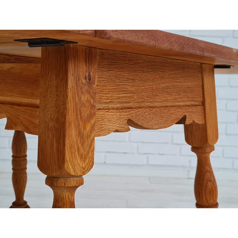 Vintage oak coffee table, Denmark 1960