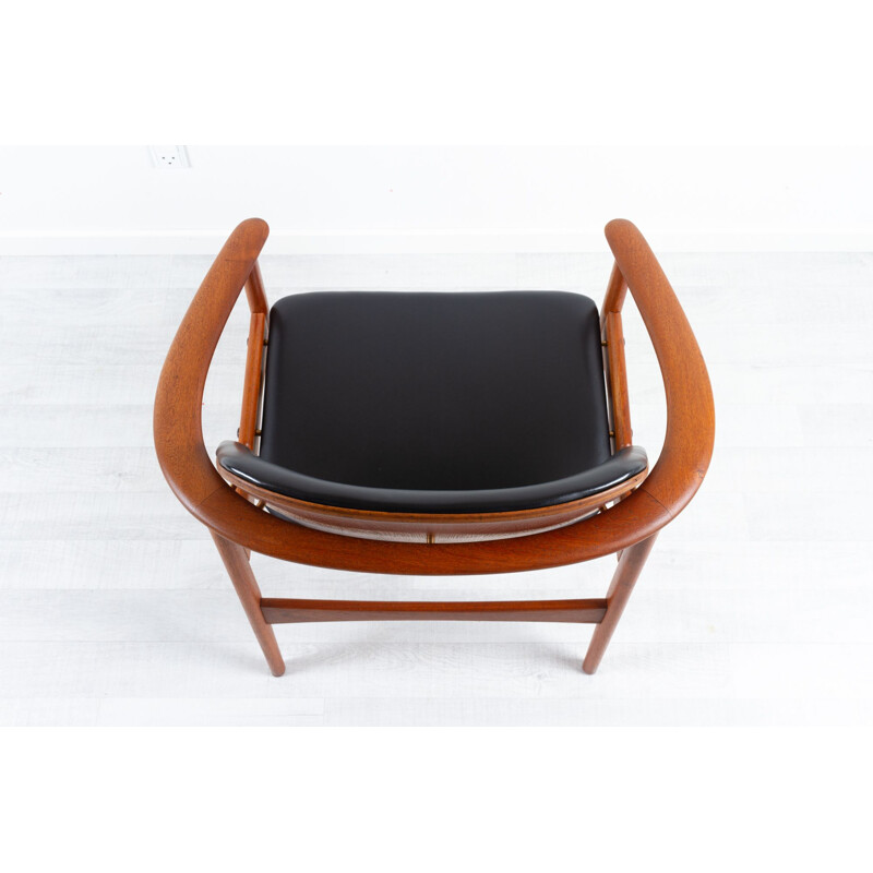 Vintage danish teak armchair by Arne Hovmand-Olsen for Jutex, 1960s