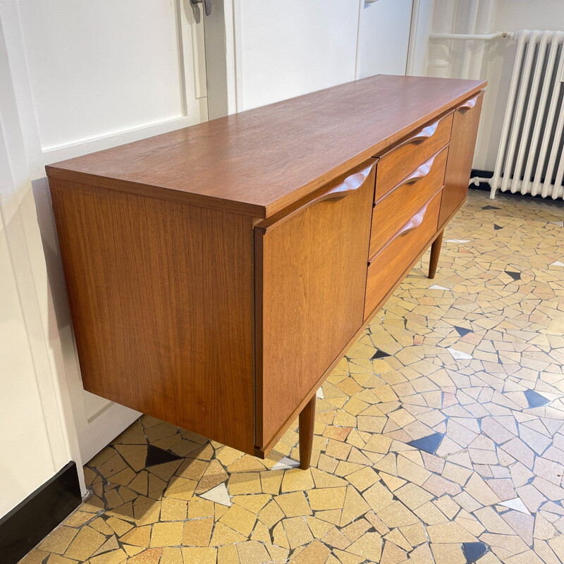 Vintage Enfilade organische Teakholzgriffe, 1960