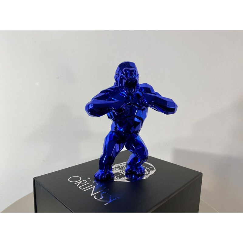 Vintage sculpture "Kong spirit blue" edition by Richard Orlinski