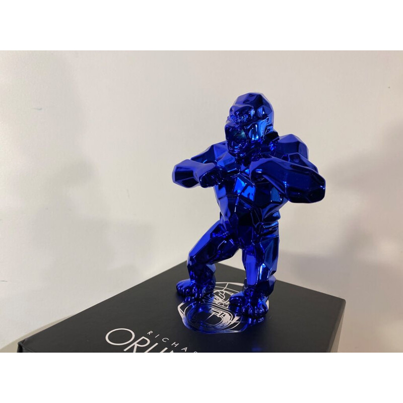 Vintage sculpture "Kong spirit blue" edition by Richard Orlinski
