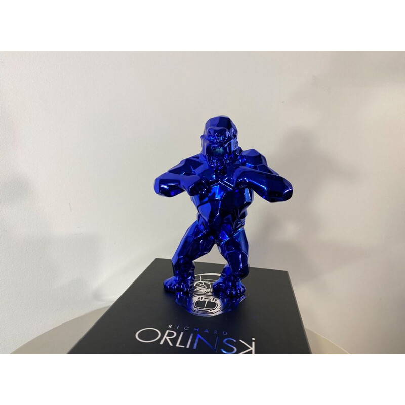 Vintage sculpture "Kong spirit blue" edition by Richard Orlinski