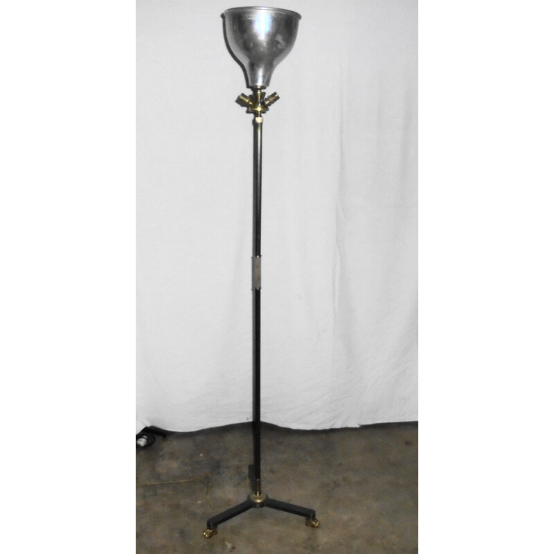 Lámpara de pie neoclásica vintage de Guy Lefevre para Jansen, 1950