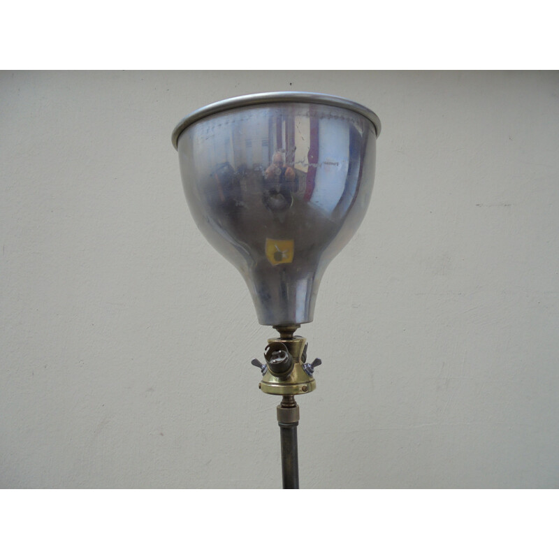 Lámpara de pie neoclásica vintage de Guy Lefevre para Jansen, 1950