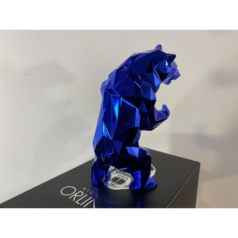 Sculpture vintage "Bear spirit blue" edition de Richard Orlinski