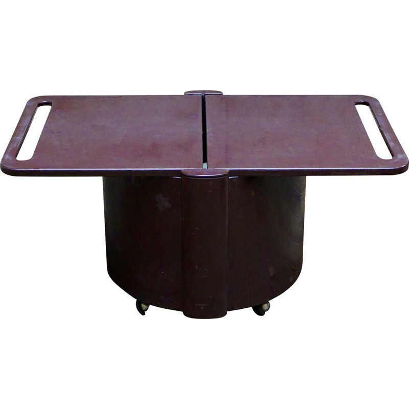 Vintage rolling bar table by Livia Castelli for Kastilia, 1972