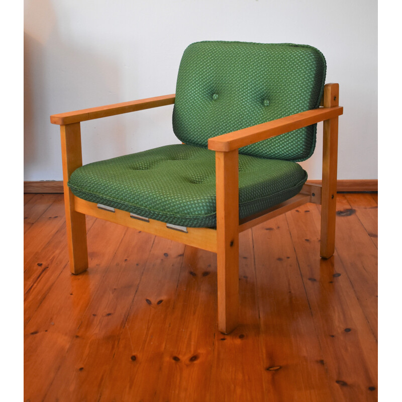 Mid-century armchair in green, 1950-1960