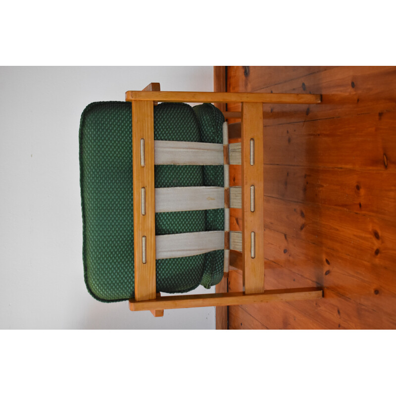 Mid-century armchair in green, 1950-1960