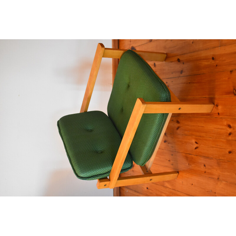 Mid-century armchair in green, 1950-1960