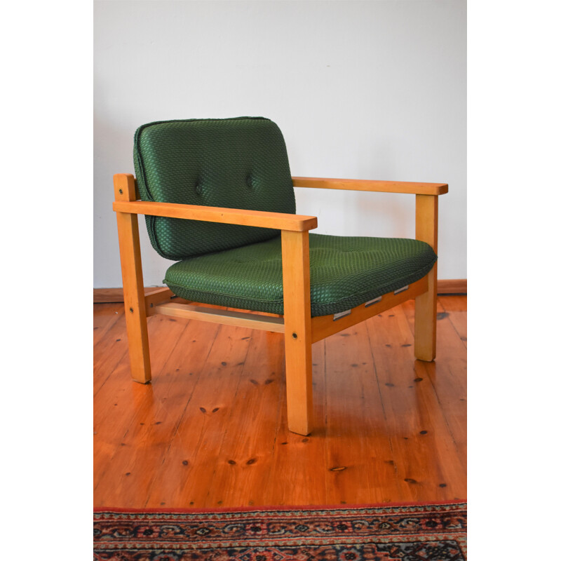 Mid-century armchair in green, 1950-1960