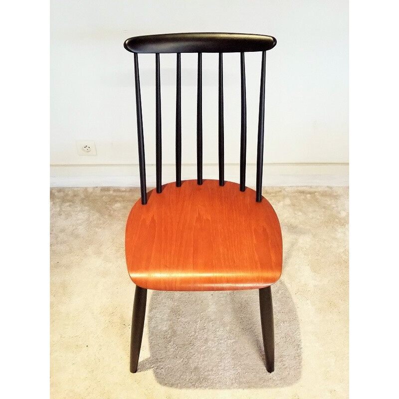 Set of 4 "Fanett" dining chairs in teak wood, Ilmari TAPIOVAARA - 1950s