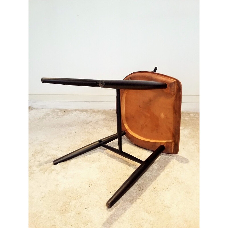 Set of 4 "Fanett" dining chairs in teak wood, Ilmari TAPIOVAARA - 1950s