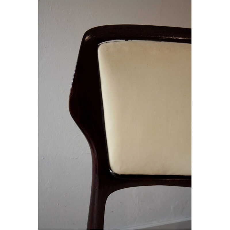 Set of 6 vintage dining chairs in rosewood by Vittorio Dassi for G. Cecchini e C. Lissone-Seregno-Cantu, 1950s