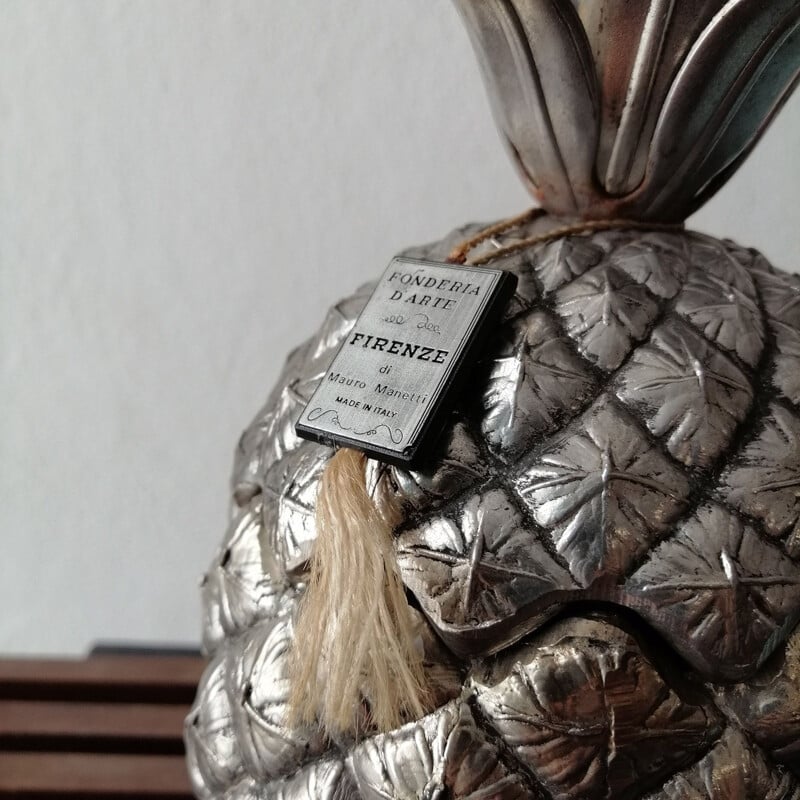 Vintage pineapple ice bucket by Mauro Manetti for Fonderia d'Arte Firenze, 1960s