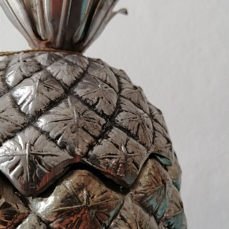 Vintage pineapple ice bucket by Mauro Manetti for Fonderia d'Arte Firenze, 1960s