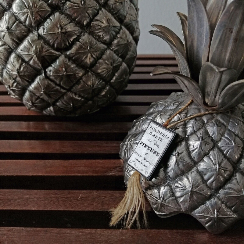 Vintage pineapple ice bucket by Mauro Manetti for Fonderia d'Arte Firenze, 1960s