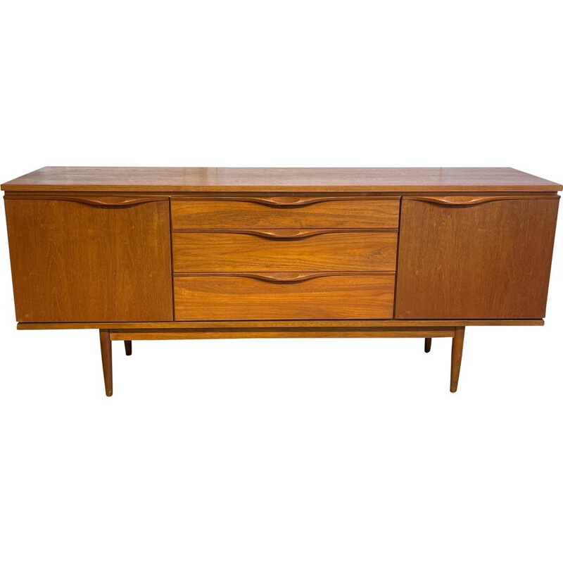 Vintage sideboard with organic teak handles, 1960