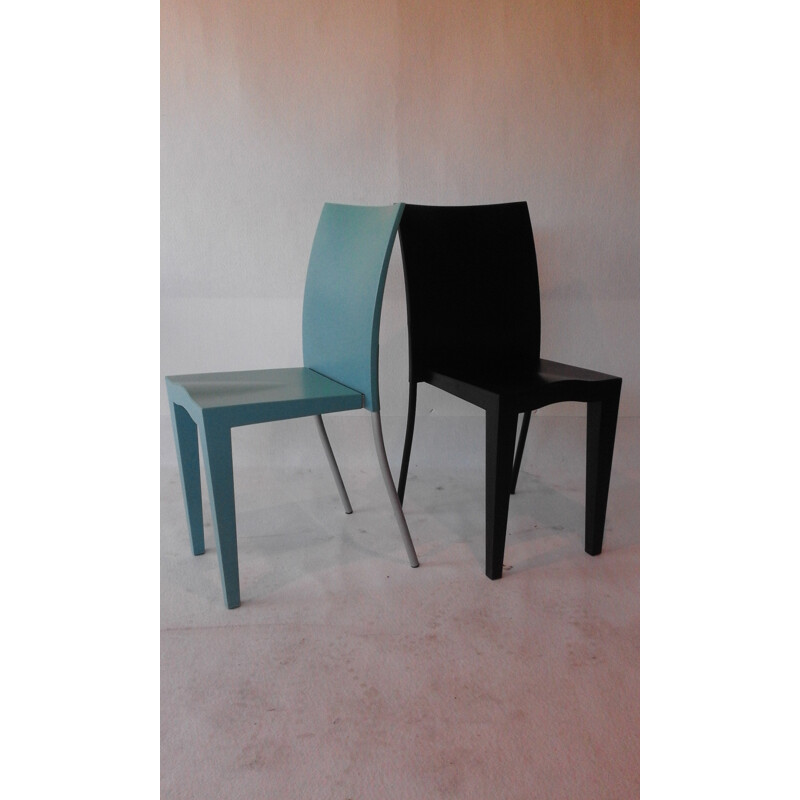 Set of 8 Miss Global chairs and 1 Superglob armchair, Philippe STARCK - 1980s