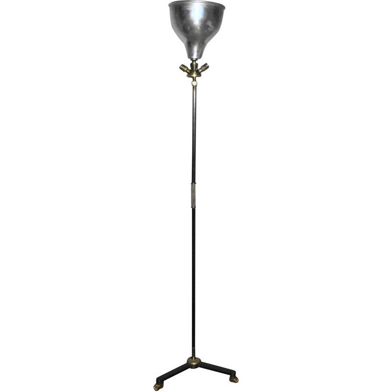 Vintage neoclassical floor lamp by Guy Lefevre for Jansen, 1950