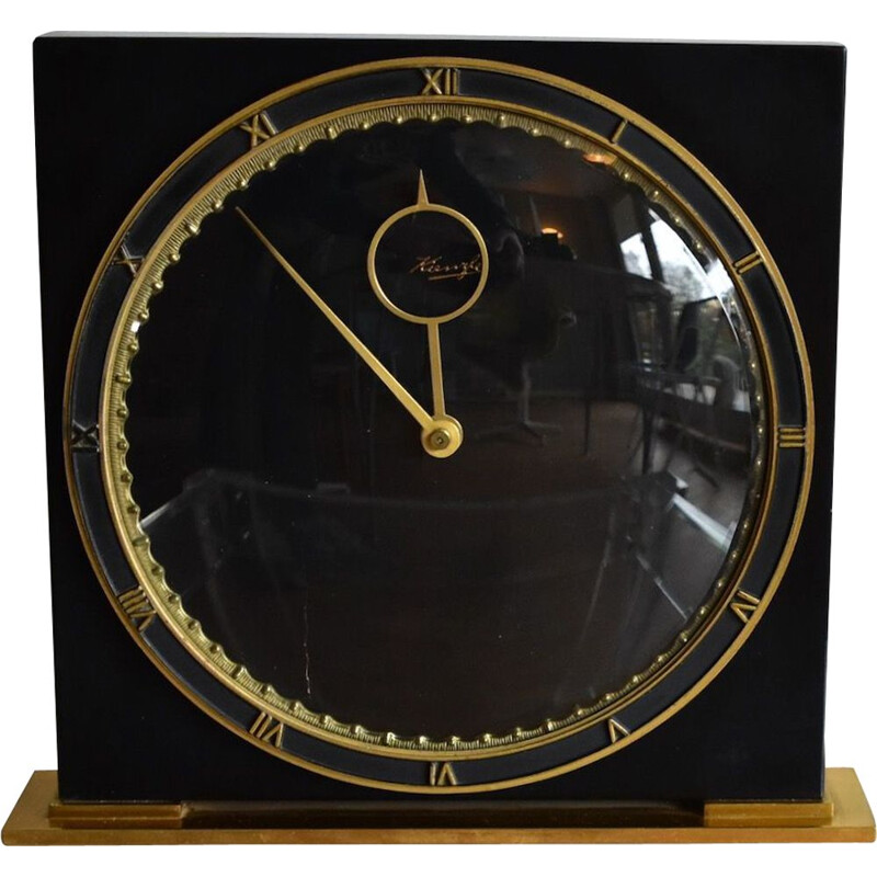 Horloge de bureau allemande Kienzle vintage par Heinrich Möller, 1930