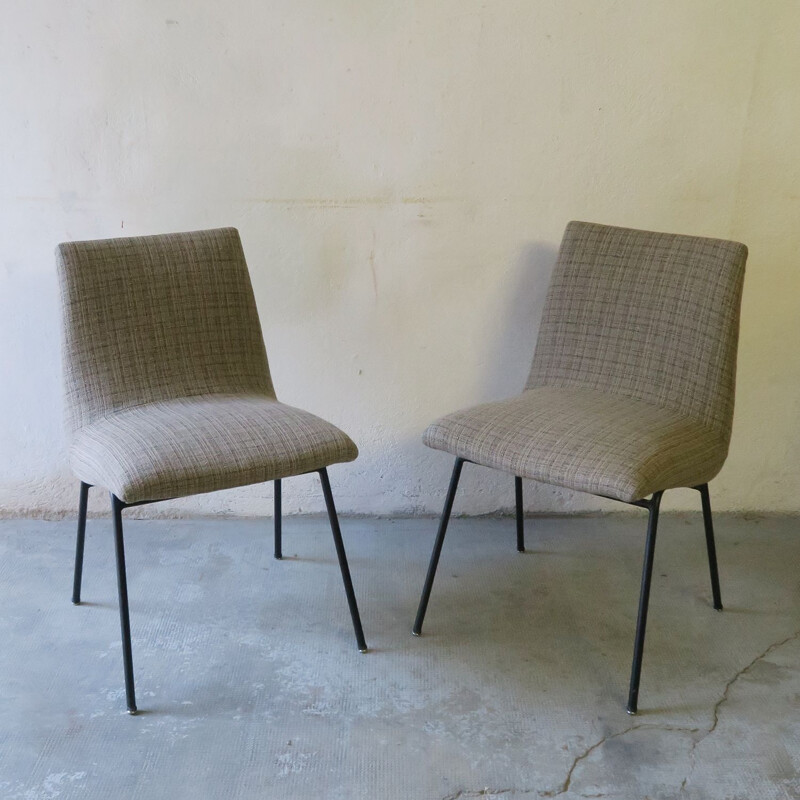 Paar vintage stoelen model 154 van Pierre Paulin, 1955
