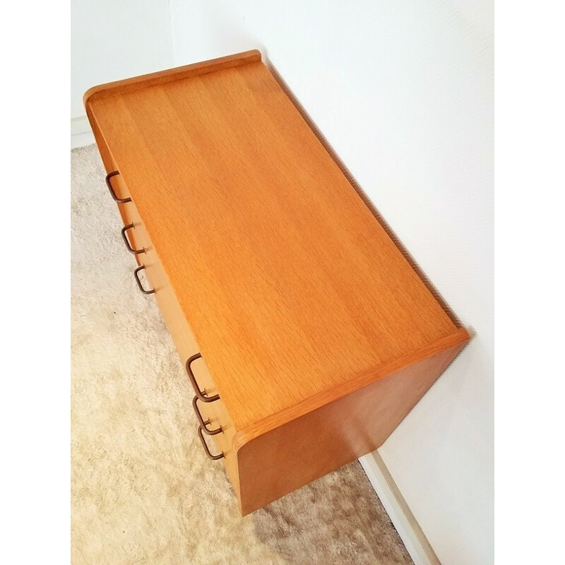 Small mid-century chest of drawers in oak - 1950s