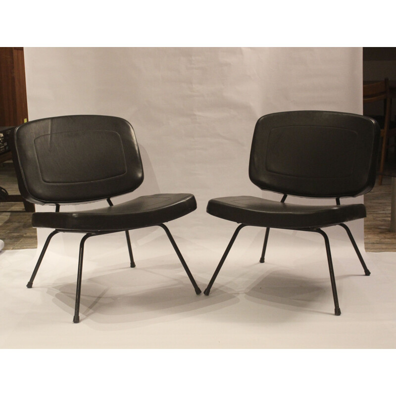 Poltrona vintage CM 190 di Pierre Paulin Edition Thonet, 1955