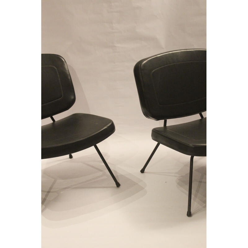 Vintage armchair CM 190 by Pierre Paulin Edition Thonet, 1955