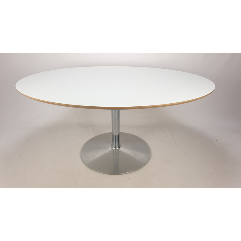 Mid-century oval dining table by Pierre Paulin for Artifort, 1980s