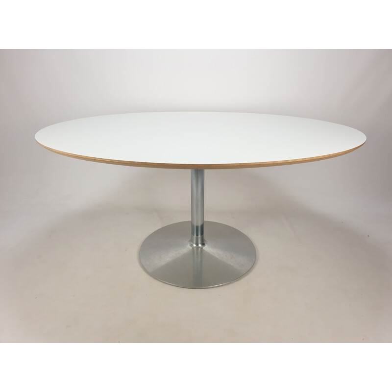 Mid-century oval dining table by Pierre Paulin for Artifort, 1980s