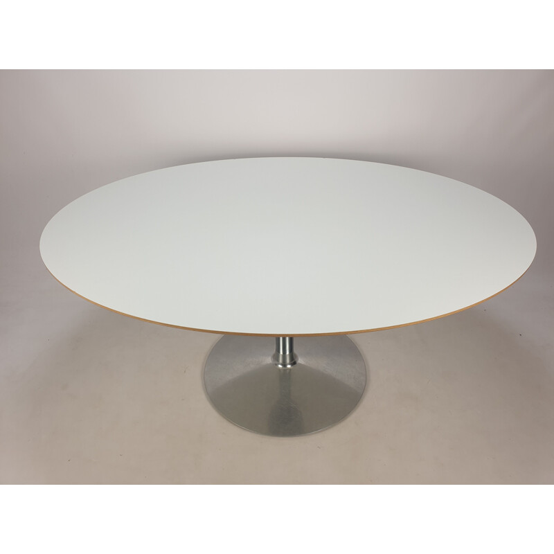 Table de salle à manger ovale vintage par Pierre Paulin pour Artifort, 1980