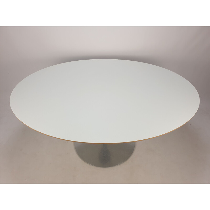 Mid-century oval dining table by Pierre Paulin for Artifort, 1980s