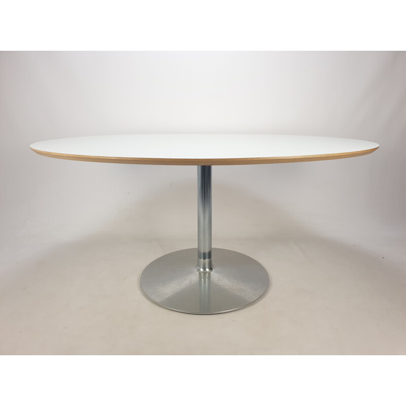 Mid-century oval dining table by Pierre Paulin for Artifort, 1980s