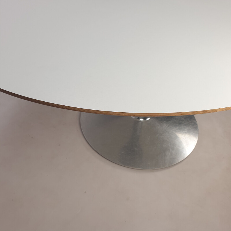 Table de salle à manger ovale vintage par Pierre Paulin pour Artifort, 1980