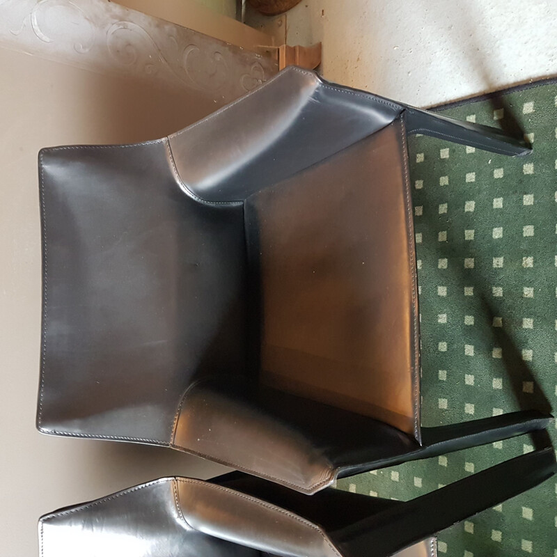 Fauteuil vintage CAB 413 de Mario Bellini pour Cassina, 1980