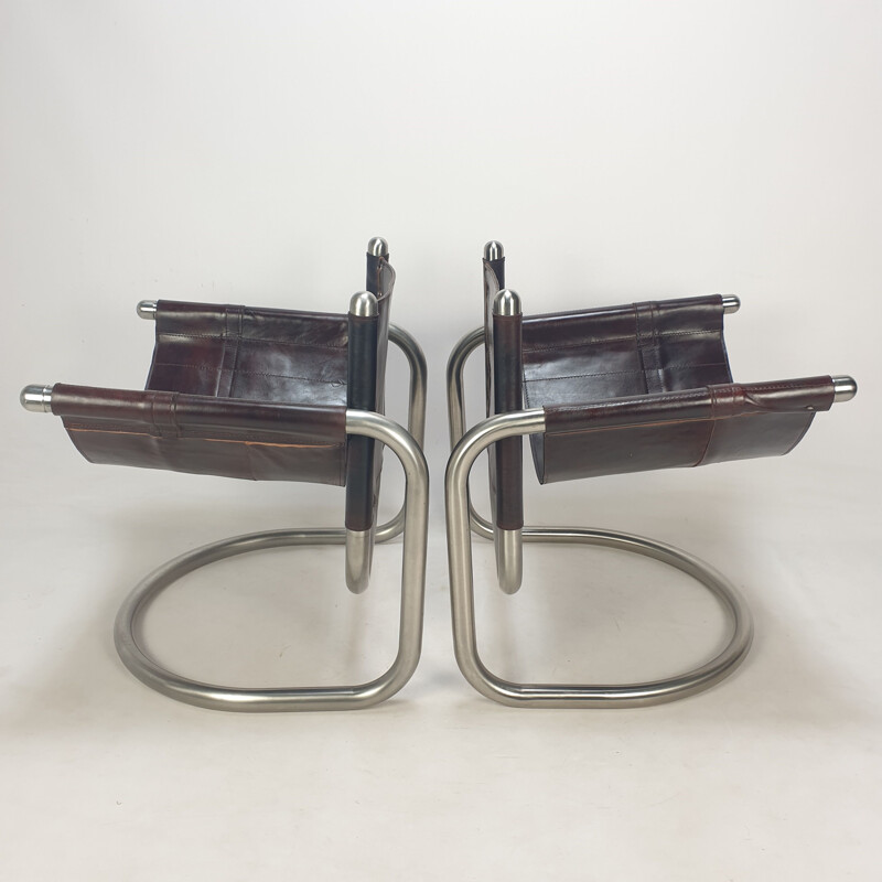 Set van 2 vintage Italiaanse ligstoelen, 1980
