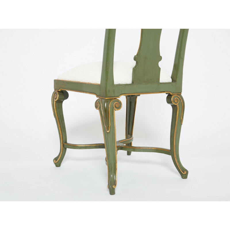 Set van 10 vintage stoelen van Maison Jansen, 1940