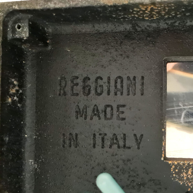 Lámpara de pie de diseño vintage de Reggiani, Italia 1960