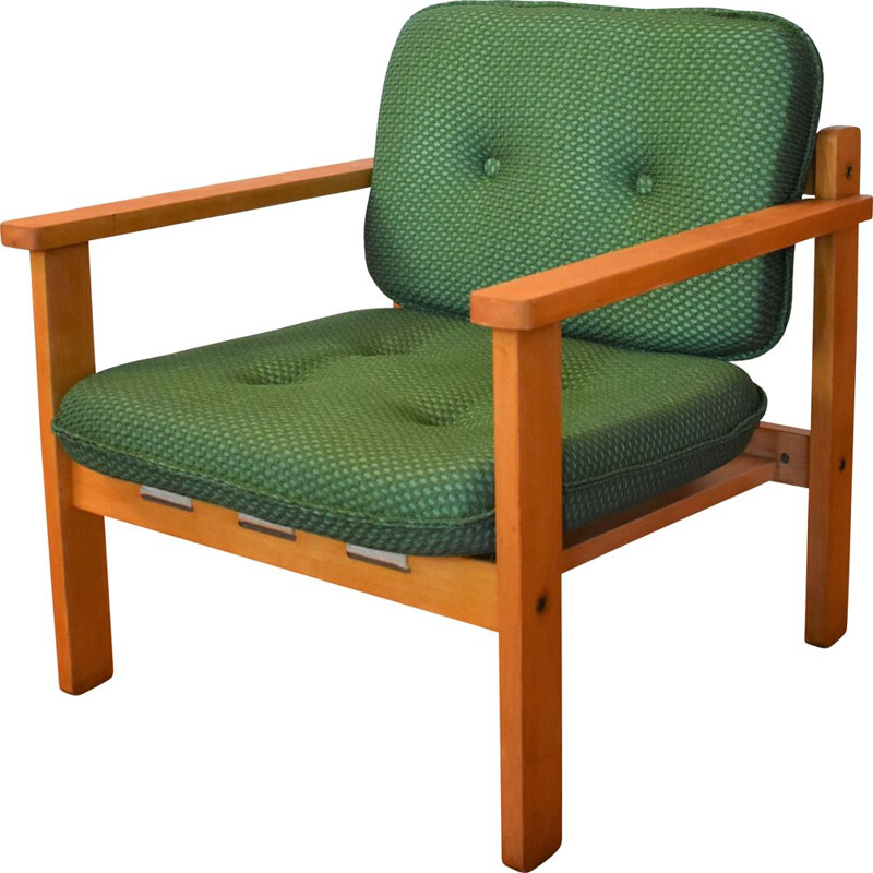 Mid-century armchair in green, 1950-1960