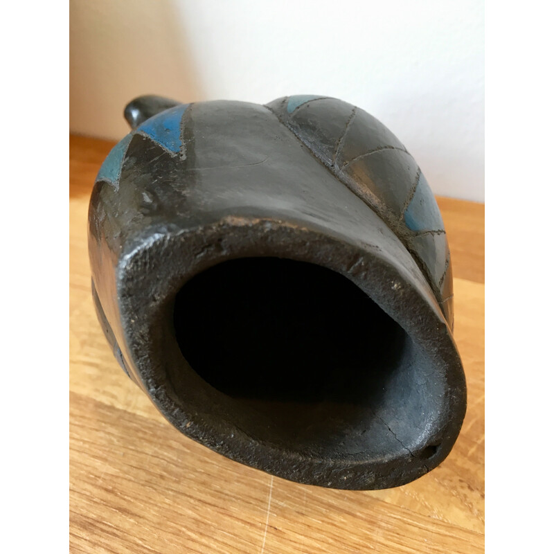 Vintage Toucan em cerâmica feita à mão