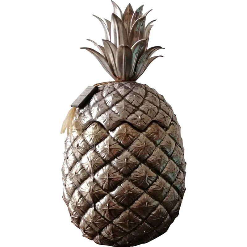 Vintage pineapple ice bucket by Mauro Manetti for Fonderia d'Arte Firenze, 1960s