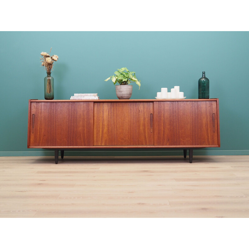 Buffet en teck vintage design danois pour PMJ Viby J, 1960