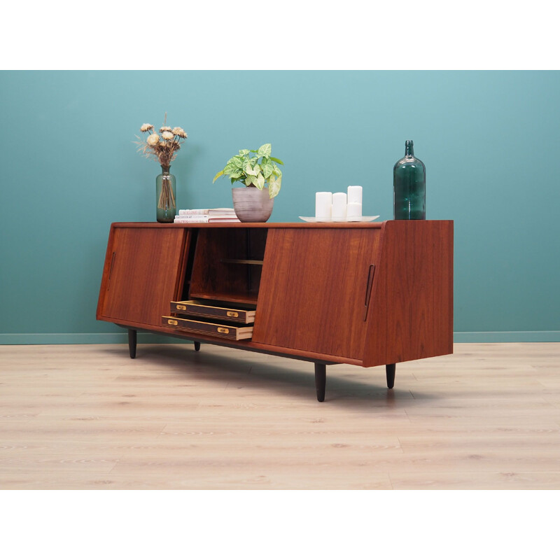 Mid-century teak sideboard danish design for PMJ Viby J, 1960s