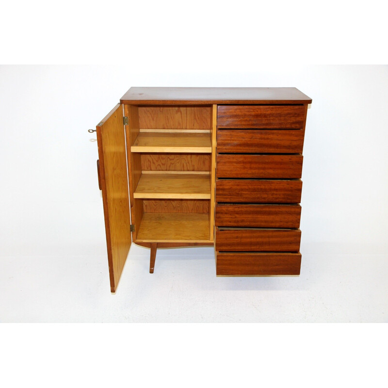 Scandinavian mahogany chest of drawers, Sweden 1950