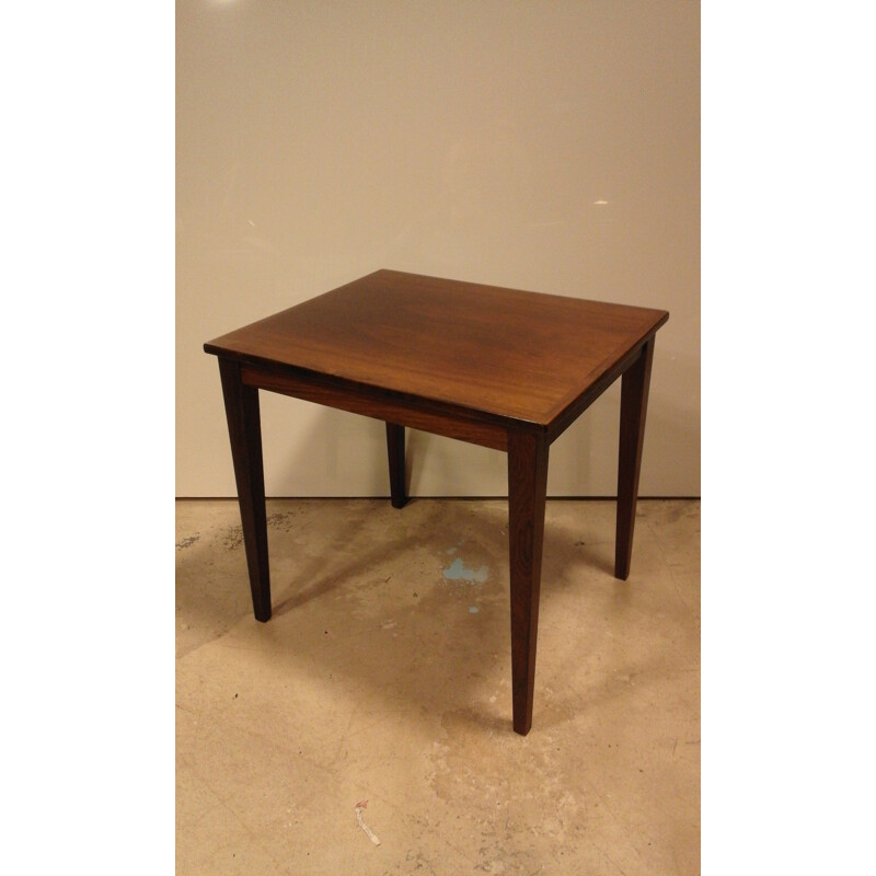 Petite table scandinave en palissandre - 1970
