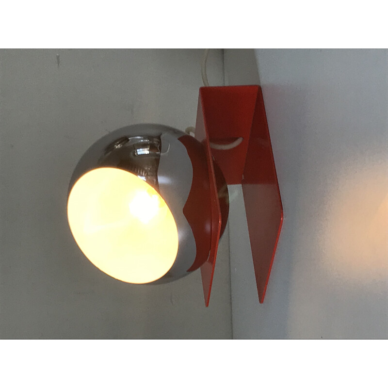 Vintage design oogbol lamp, 1970