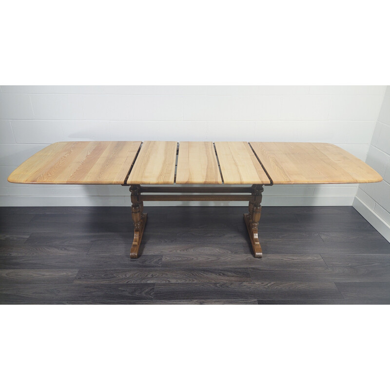 Mid-century extending refectory dining table by Ercol Grand, 1990s