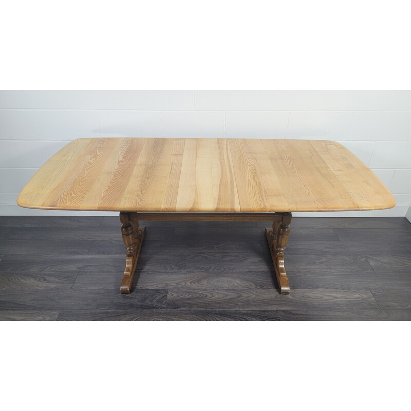 Mid-century extending refectory dining table by Ercol Grand, 1990s